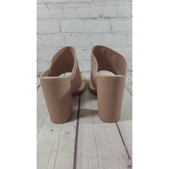 ☆ ZARA Stretch Knit Block Heel Myle Sandals Womens Size 39 / US 8.5 - Picture 6 of 8